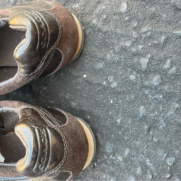 Coach Womens Kodie Oxford Flat Shoes Brown Signature Logo Leather - Picture 9 of 15